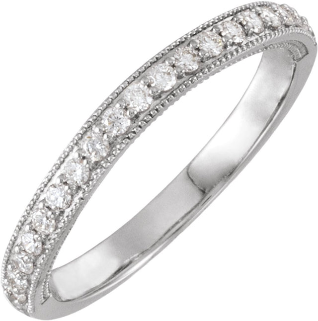 Milgrain Edge Anniversary Band