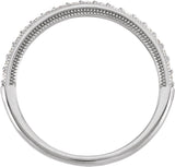 Milgrain Edge Anniversary Band