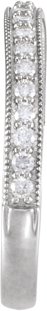 Milgrain Edge Anniversary Band