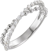 14K White Gold 1/4 CTW Lab-Grown Diamond Anniversary Band