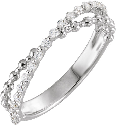 14K White Gold 1/4 CTW Lab-Grown Diamond Anniversary Band