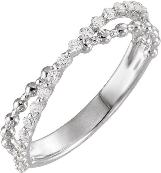 14K White Gold 1/4 CTW Lab-Grown Diamond Anniversary Band