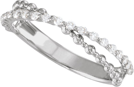 14K White Gold 1/4 CTW Lab-Grown Diamond Anniversary Band