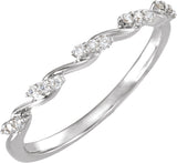 14K White Gold 1/8 CTW Lab-Grown Diamond Anniversary Band