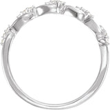 14K White Gold 1/8 CTW Lab-Grown Diamond Anniversary Band
