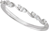 14K White Gold 1/8 CTW Lab-Grown Diamond Anniversary Band
