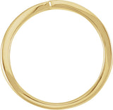 14K Yellow Gold Faith Over Fear Bypass Ring