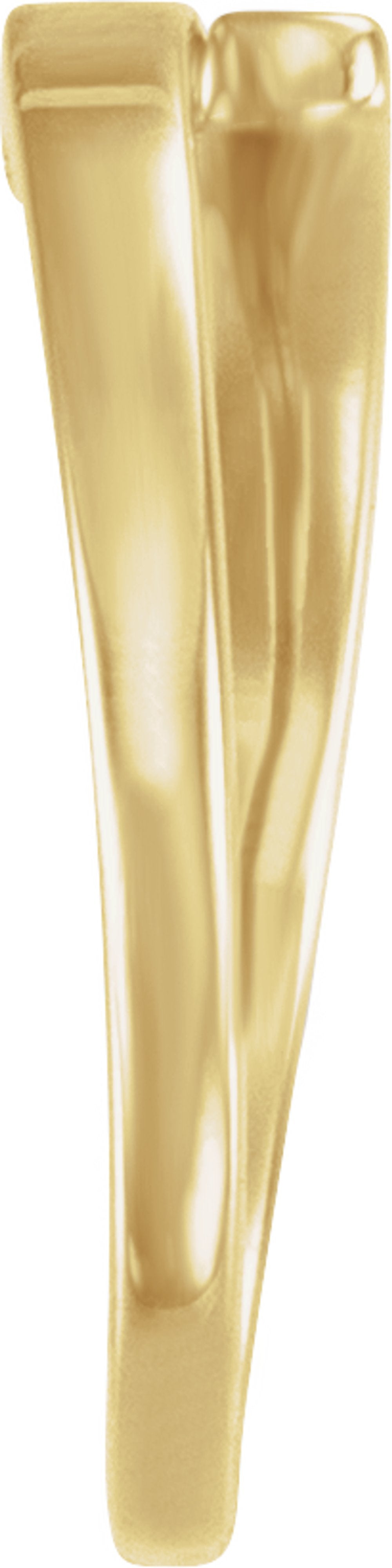 14K Yellow Gold Faith Over Fear Bypass Ring