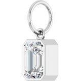14K White Gold 1 1/4 CT Lab-Grown Diamond Charm/Pendant