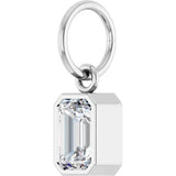 14K White Gold 5/8 CT Lab-Grown Diamond Charm/Pendant
