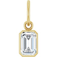 14K Yellow Gold 5/8 CT Lab-Grown Diamond Charm/Pendant