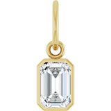 14K Yellow Gold 5/8 CT Lab-Grown Diamond Charm/Pendant