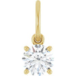 14K Yellow Gold 1/2 CT Lab-Grown Diamond Charm/Pendant