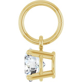 14K Yellow Gold 1/2 CT Lab-Grown Diamond Charm/Pendant