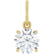 14K Yellow Gold 1 CT Lab-Grown Diamond Charm/Pendant
