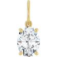14K Yellow Gold 1 CT Lab-Grown Diamond Charm/Pendant