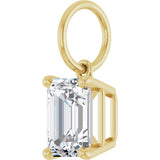 14K Yellow Gold 1 1/4 CT Lab-Grown Diamond Charm/Pendant