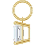 14K Yellow Gold 1 1/4 CT Lab-Grown Diamond Charm/Pendant