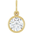 14K Yellow Gold 1 CT Lab-Grown Diamond Charm/Pendant