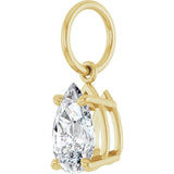 14K Yellow Gold 3/4 CT Lab-Grown Diamond Charm/Pendant