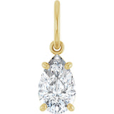 14K Yellow Gold 3/4 CT Lab-Grown Diamond Charm/Pendant
