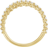 14K Yellow Gold 1/4 CTW Lab-Grown Diamond Anniversary Band