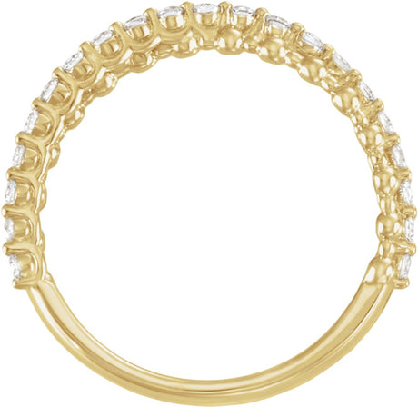 14K Yellow Gold 1/4 CTW Lab-Grown Diamond Anniversary Band
