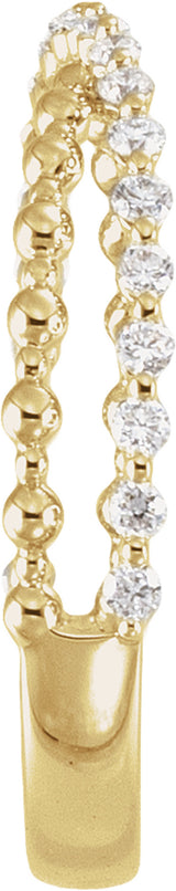 14K Yellow Gold 1/4 CTW Lab-Grown Diamond Anniversary Band