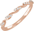 14K Rose Gold 1/8 CTW Lab-Grown Diamond Anniversary Band