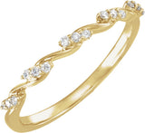 14K Yellow Gold 1/8 CTW Lab-Grown Diamond Anniversary Band
