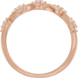 14K Rose Gold 1/8 CTW Lab-Grown Diamond Anniversary Band