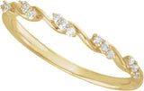 14K Yellow Gold 1/8 CTW Lab-Grown Diamond Anniversary Band