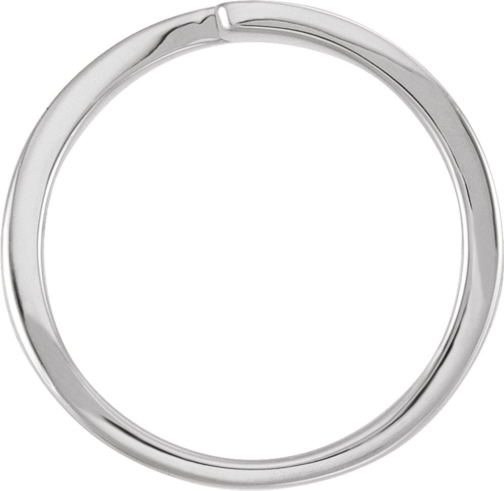 Sterling Silver Faith Over Fear Bypass Ring