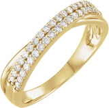 14K Yellow Gold 1/3 CTW Natural Diamond Anniversary Band