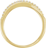 14K Yellow Gold 1/3 CTW Lab-Grown Diamond Anniversary Band