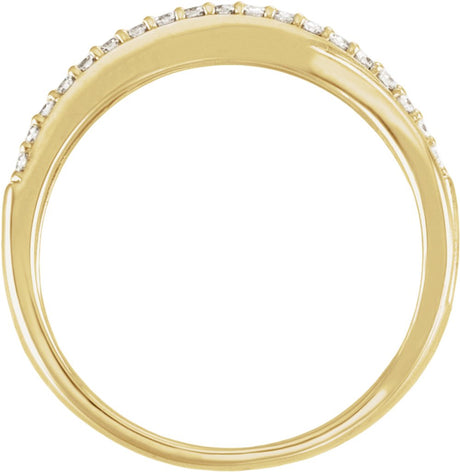 14K Yellow Gold 1/3 CTW Natural Diamond Anniversary Band