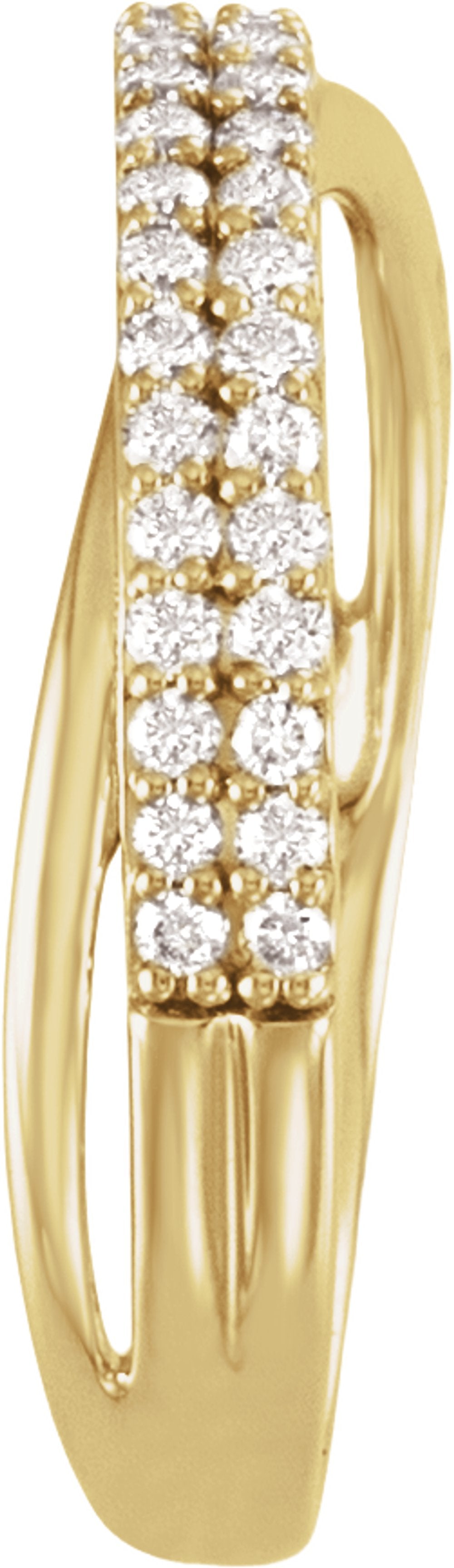 14K Yellow Gold 1/3 CTW Lab-Grown Diamond Anniversary Band