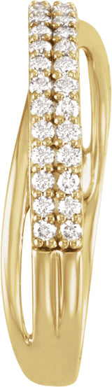 14K Yellow Gold 1/3 CTW Natural Diamond Anniversary Band