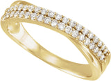 14K Yellow Gold 1/3 CTW Natural Diamond Anniversary Band