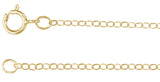 14K Yellow Gold-Filled 1.5 mm Flat 16-18" Cable Chain