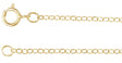 14K Yellow Gold-Filled 1.5 mm Flat 20" Cable Chain