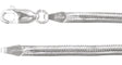 Sterling Silver 3 mm Oval Snake 7" Chain