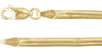14K Yellow Gold-Filled 3 mm Oval Snake 18" Chain