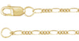 14K Yellow Gold-Filled 1.5 mm Figaro 7" Chain