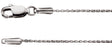 14K White Gold .8 mm Wheat 18" Chain 
