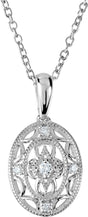 Sterling Silver .05 CTW Natural Diamond 18" Necklace