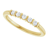14K Yellow Gold .08 CTW Natural Diamond Anniversary Band