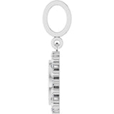 14K White Gold 1/6 CTW Lab-Grown Diamond Engravable Pendant