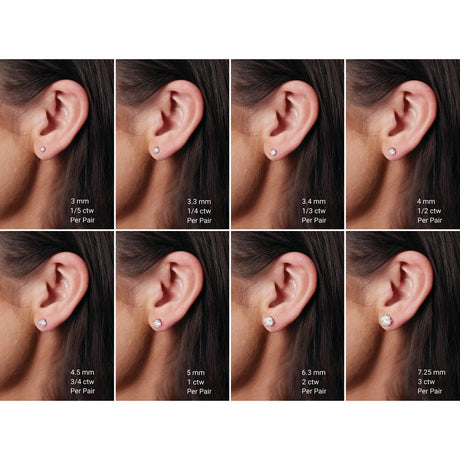 14K White Gold 2 CTW Lab-Grown Diamond Earrings