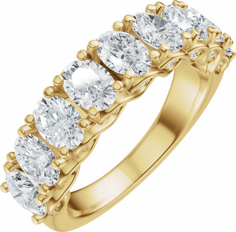 14K Yellow Gold 2 1/3 CTW Lab-Grown Diamond Anniversary Band